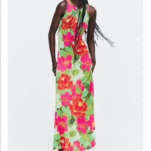 Zara Floral Jacquard Limited Edition Dress M